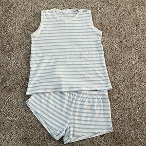LAKE: Pima Tank-Short Weekend Set in Sea Glass